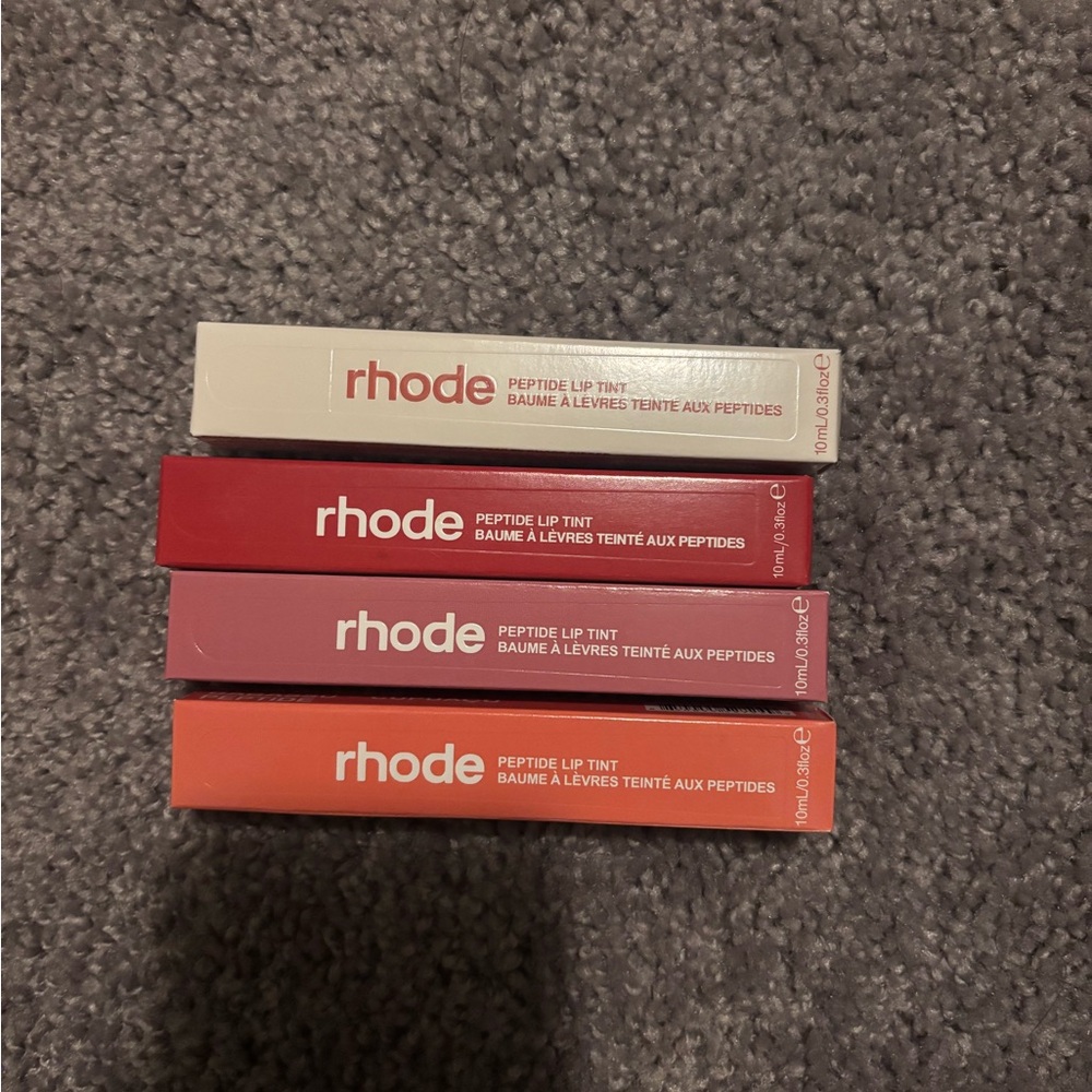 RHODE Peptide Lip Tint Collection - Red, Pink, Orange